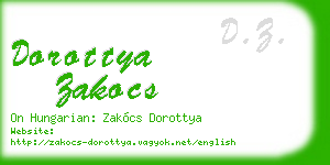 dorottya zakocs business card